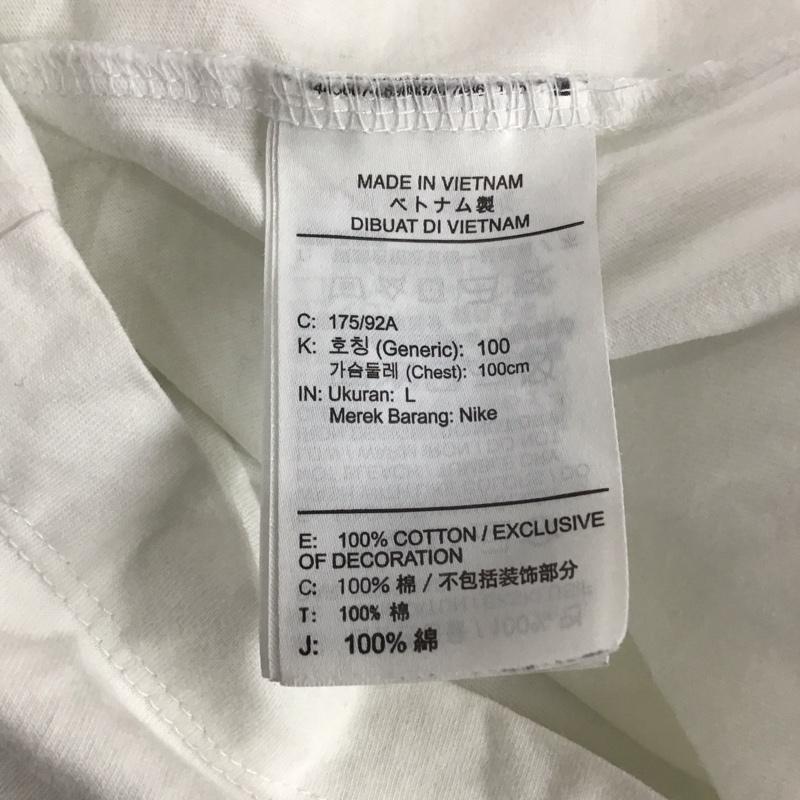 ナイキ NIKE Tシャツ 半袖 bq0246-100 リミックス3Tシャツ 半袖カットソー プリントTシャツ L ロゴ、文字 白 / ホワイト /  メンズ USED 古着 中古 10128725
