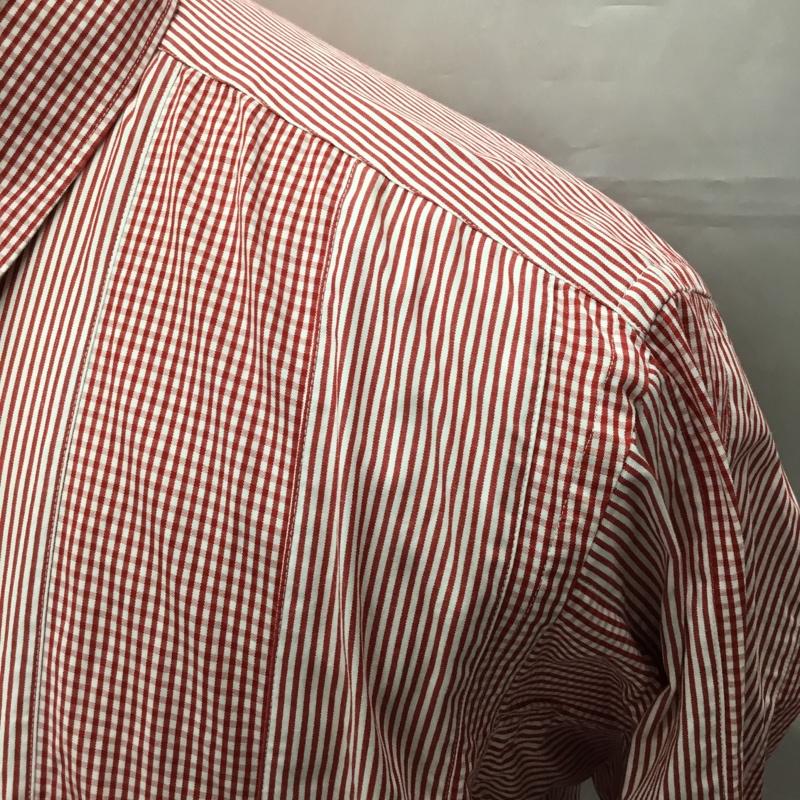 ジュンヤワタナベコムデギャルソンマン JUNYA WATANABE COMME des GARCONS MAN シャツ、ブラウス 長袖 L ストライプ 白 / ホワイト / X 赤 / レッド /  メンズ USED 古着 中古 10106288