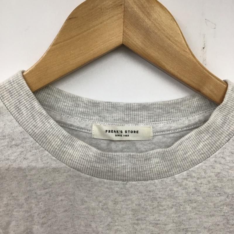 フリークスストア FREAK S STORE Tシャツ 半袖 FREE ロゴ、文字 X プリント 灰 / グレー /  レディース USED 古着 中古 10137396