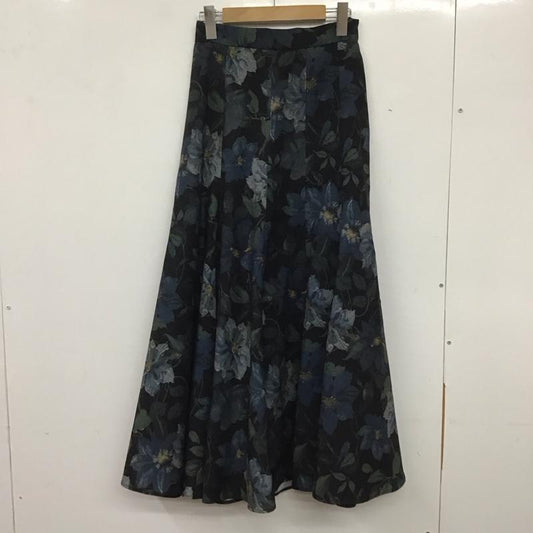 リエンダ rienda スカート ロングスカート 110GS631-0720 アシンメトリーパネルJ/WフレアSK M 総柄 マルチカラー / マルチカラー /  レディース USED 古着 中古 10137830