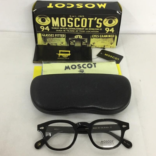 モスコット MOSCOT めがね・サングラス めがね LEMTOSH ケース付き 無地 黒 / ブラック /  メンズ USED 古着 中古 10130784
