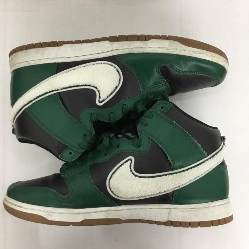 ナイキ NIKE スニーカー スニーカー DR8805-001 DUNK HIGH RETRO 30cm 30.0cm ロゴ、文字 黒 / ブラック / X 白 / ホワイト / X 緑 / グリーン /  メンズ USED 古着 中古 10128625