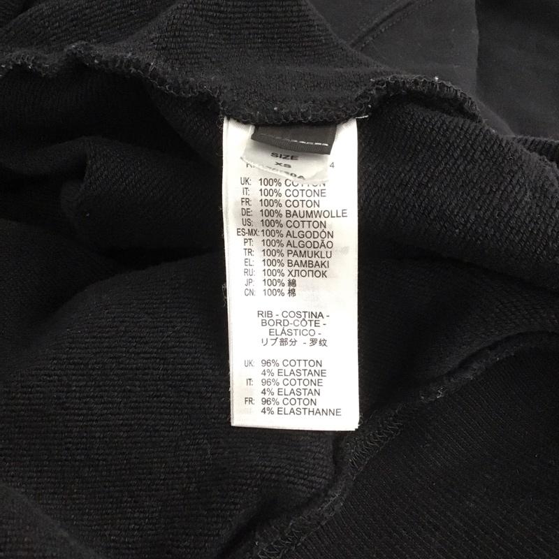 ディーゼル DIESEL パーカー 長袖 長袖パーカー プルオーバーパーカー スウェット XS プリント 黒 / ブラック /  メンズ USED 古着 中古 10147608