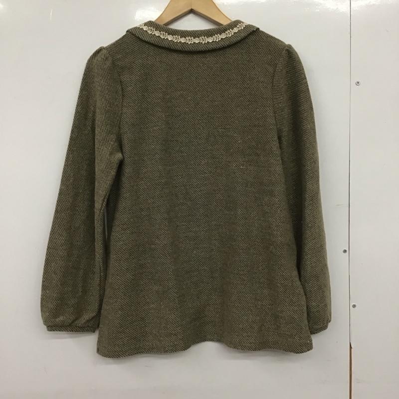 アクシーズファム axes femme カットソー 長袖 長袖カットソー プルオーバーシャツ フリルカラー M 総柄 マルチカラー / マルチカラー /  レディース USED 古着 中古 10147048