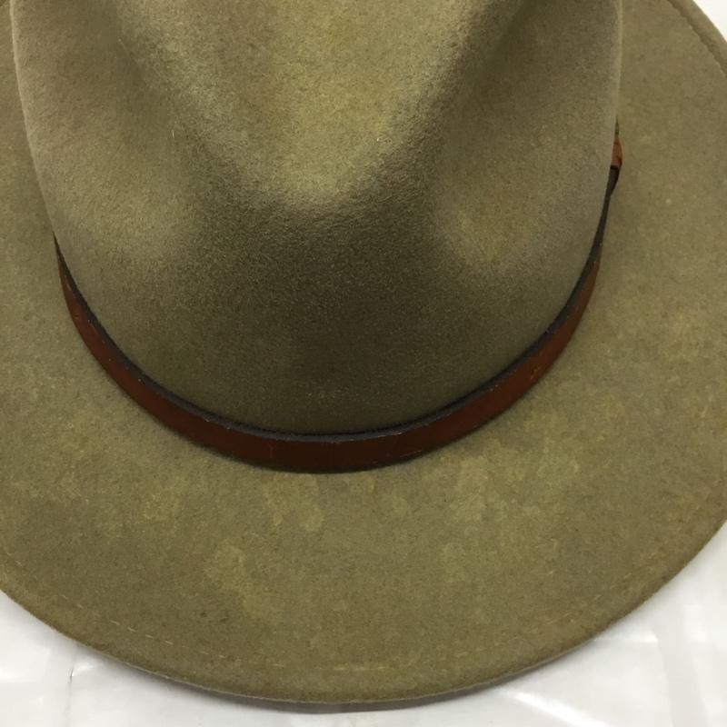 エディーバウアー Eddie Bauer 帽子 ハット WPL5923 ウール 中折れハット フェルトハット USA製 ロゴ、文字 ベージュ / ベージュ /  メンズ USED 古着 中古 10119106