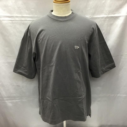 サイベーシックス SCYE BASICS Tシャツ 半袖 5121-21482 半袖カットソー クルーネックカットソー 無地Tシャツ 40 ロゴ、文字 灰 / グレー /  メンズ USED 古着 中古 10106591