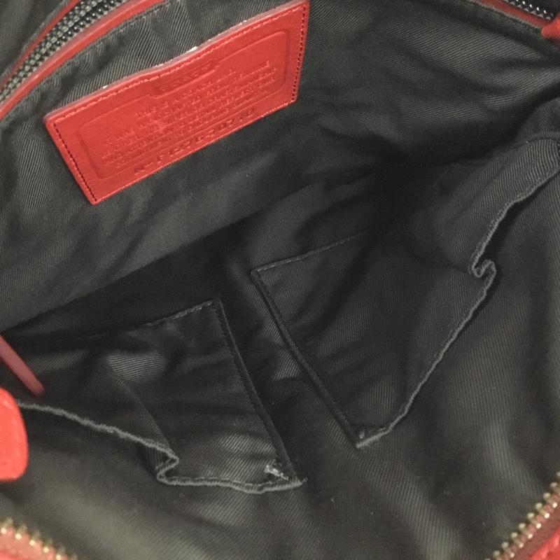 コーチ COACH ショルダーバッグ ショルダーバッグ 70710 レザー ロゴ、文字 赤 / レッド /  レディース USED 古着 中古 10128324
