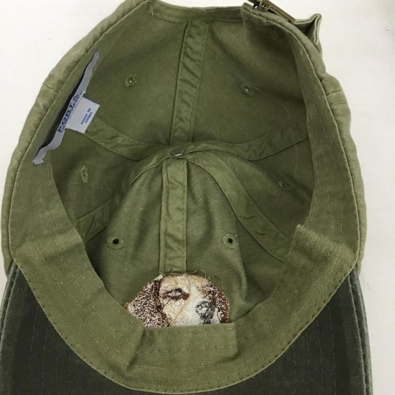 古着 USED 帽子 キャップ PORT&COMPANY DOG EMBROIDERY COTTON DAD CAP ビーグル 刺繍 カーキ / カーキ /  メンズ USED 古着 中古 10129096