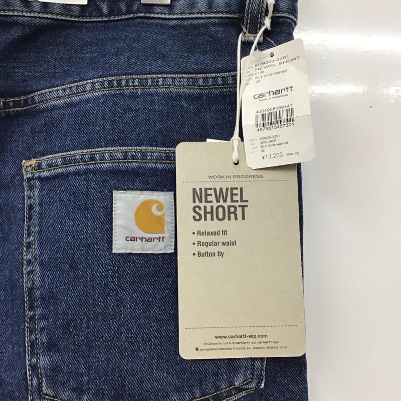 カーハート Carhartt パンツ ショートパンツ デニムショートパンツ 32インチ 無地 インディゴ / インディゴ /  メンズ USED 古着 中古 10117181