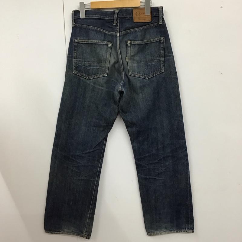 キャントン CANTON パンツ デニム、ジーンズ デニムパンツ ストレートパンツ ワイドパンツ カジュアルパンツ ジーンズ 30インチ 無地 インディゴ / インディゴ /  メンズ USED 古着 中古 10118305