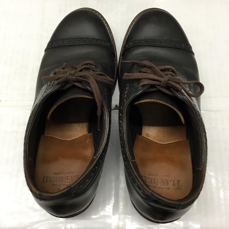 フラットヘッド The Flat Head 革靴 革靴 001 レースアップ 8 箱有  ダークブラウン / ダークブラウン /  メンズ USED 古着 中古 10119187