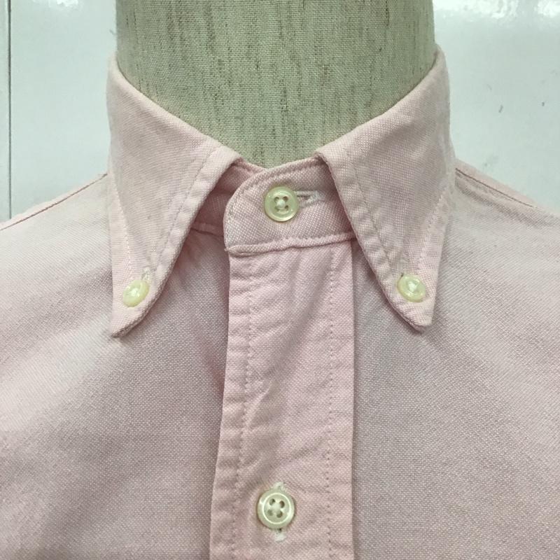 ラルフローレン RALPHLAUREN シャツ、ブラウス 長袖 長袖シャツ カジュアルシャツ カラーシャツ ボタンダウンシャツ ロゴ、文字 桃 / ピンク /  メンズ USED 古着 中古 10107731