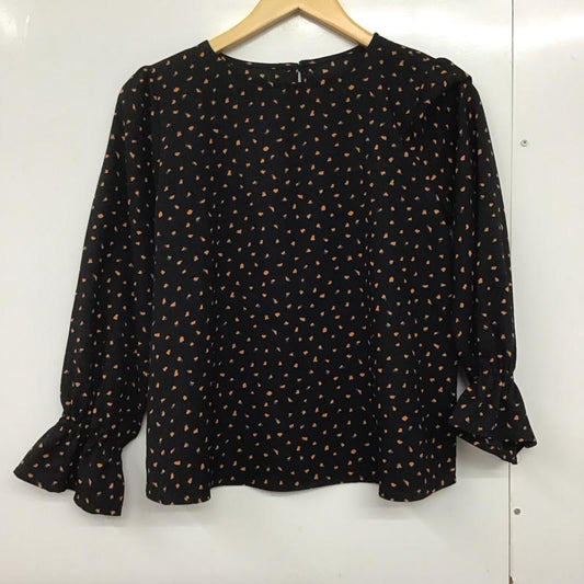 アズールバイマウジー AZUL BY MOUSSY シャツ、ブラウス 長袖 S ドット 黒 / ブラック /  レディース USED 古着 中古 10144589