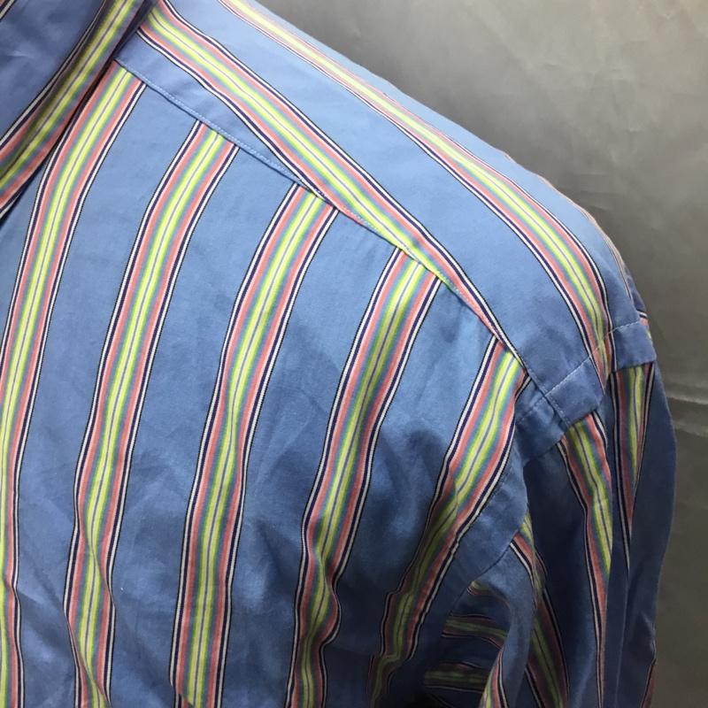 ラルフローレン RALPHLAUREN シャツ、ブラウス 長袖 ボタンダウン ストライプ L ワンポイント マルチカラー / マルチカラー /  メンズ USED 古着 中古 10112910