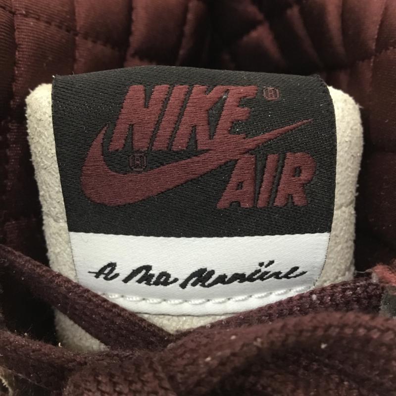 ナイキ NIKE スニーカー スニーカー DO7097–100 A Ma Maniere × Nike Air Jordan 1 Retro High OG Sail and Burgundy 28.0cm ロゴ、文字 白 / ホワイト / X 灰 / グレー / X ボルドー / ボルドー /  メンズ USED 古着 中古 10141695
