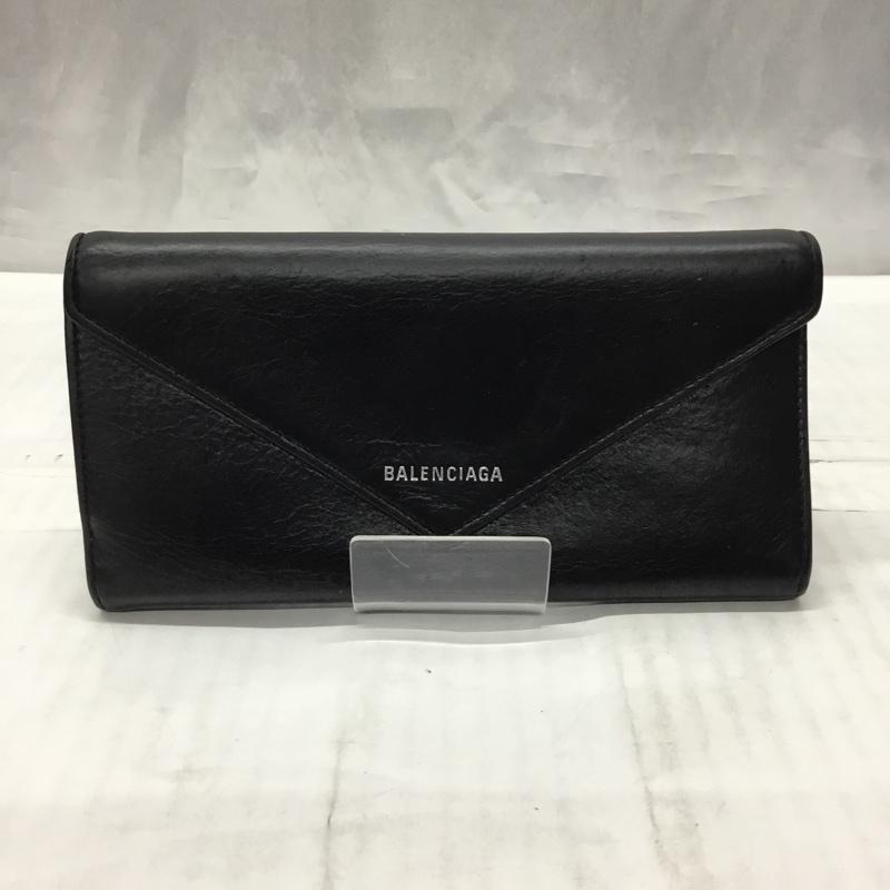 バレンシアガ BALENCIAGA 財布 長財布 ロゴ、文字 黒 / ブラック /  メンズ USED 古着 中古 10122357