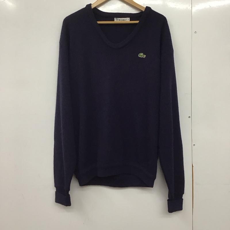 ラコステ LACOSTE ニット、セーター 長袖 長袖ニット セーター 70s XL ロゴ、文字 マルチカラー / マルチカラー /  メンズ USED 古着 中古 10145324