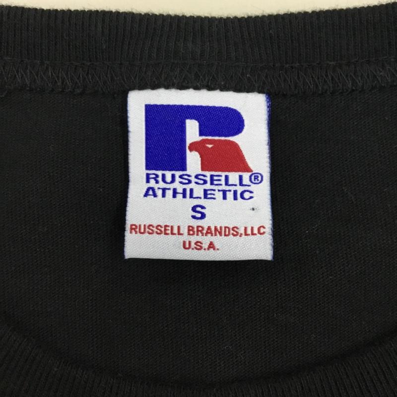 ラッセルアスレティック Russell Athletic Tシャツ 半袖 クルーネック 胸ポケット S 無地 黒 / ブラック /  メンズ USED 古着 中古 10115532
