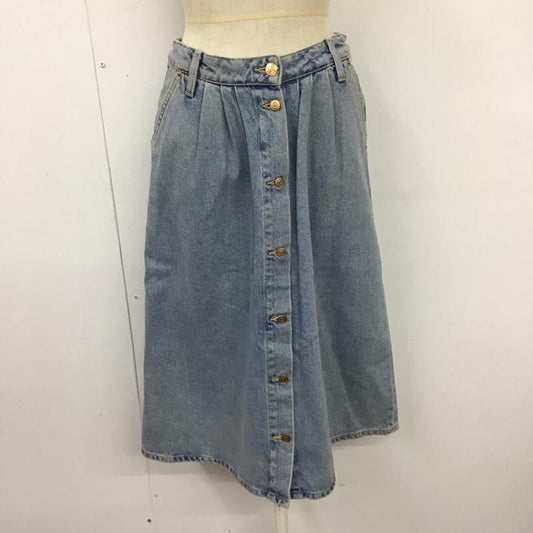 ザラ ZARA スカート ロングスカート デニムスカート フロントボタン XS 無地 青 / ブルー /  レディース USED 古着 中古 10121553