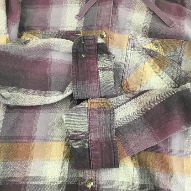 カーハート Carhartt パーカー 長袖 L チェック えんじ / ワインレッド / X ベージュ / ベージュ / X 橙 / オレンジ /  メンズ USED 古着 中古 10136989
