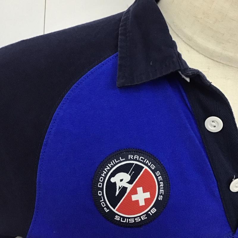 ポロラルフローレン POLO RALPH LAUREN カットソー 長袖 L 無地 青 / ブルー / X 紺 / ネイビー /  メンズ USED 古着 中古 10121838