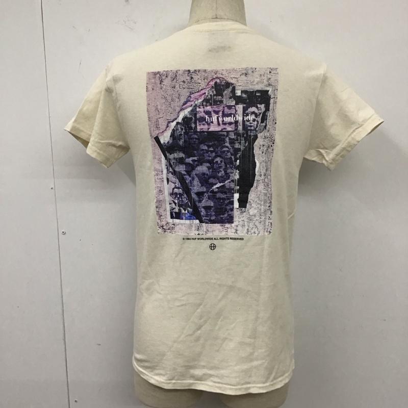 ハフ HUF Tシャツ 半袖 半袖 S ロゴ、文字 ベージュ / ベージュ /  メンズ USED 古着 中古 10110921