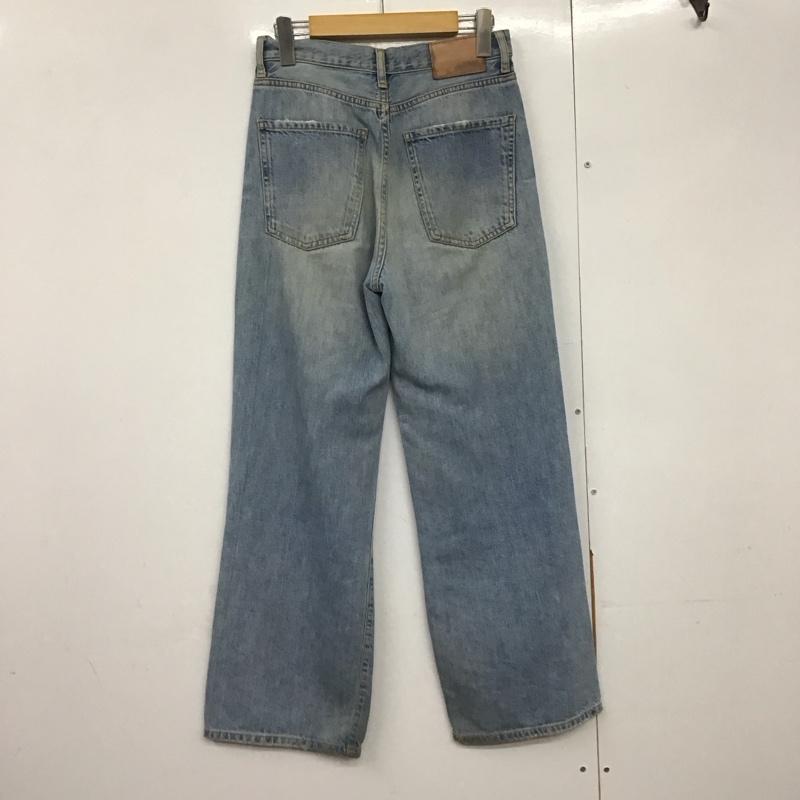 ザラ ZARA パンツ デニム、ジーンズ デニムパンツ ワイドパンツ カジュアルパンツ 34インチ 無地 インディゴ / インディゴ /  レディース USED 古着 中古 10142711