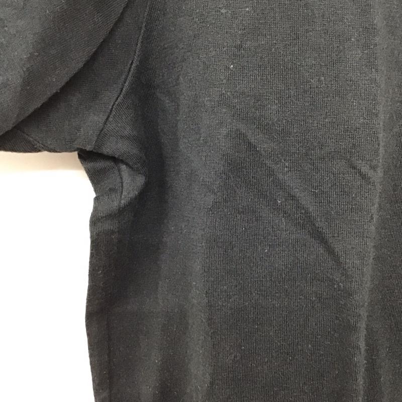 マーガレットハウエル MARGARET HOWELL Tシャツ 半袖 半袖カットソー プリントTシャツ クルーネックカットソー L 無地 黒 / ブラック /  メンズ USED 古着 中古 10128648