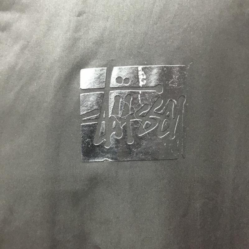 ステューシー STUSSY ジャケット、上着 ジャケット、ブレザー ロングジャケット カラージャケット アウター M ロゴ、文字 黒 / ブラック /  メンズ USED 古着 中古 10120112