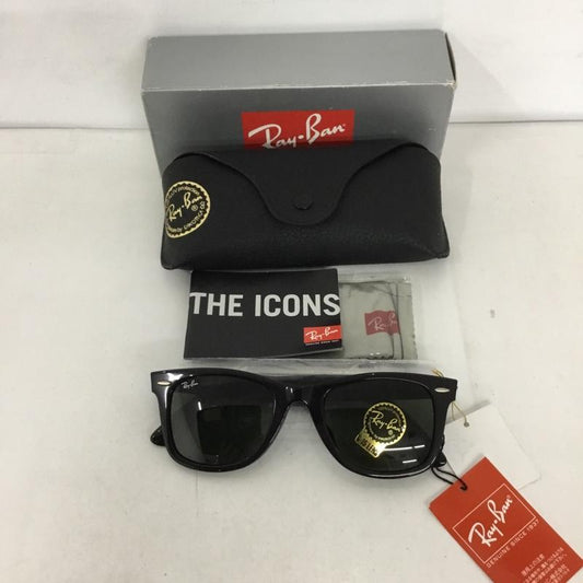 レイバン Ray-Ban めがね・サングラス サングラス RB2140-F WAYFARER カラーレンズ ケース付き ロゴ、文字 黒 / ブラック /  メンズ USED 古着 中古 10129413