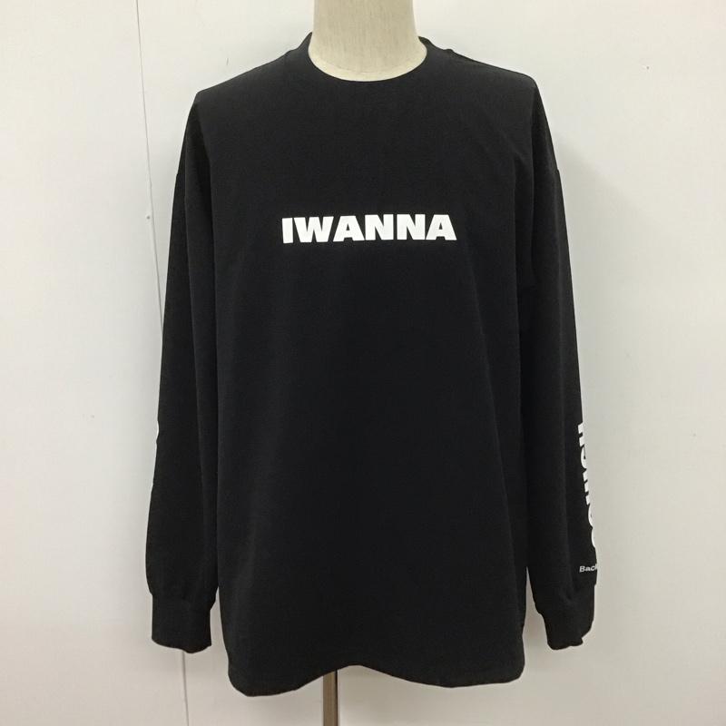 バックチャンネル Back Channel カットソー 長袖 長袖カットソー クルーネックカットソー 長袖Tシャツ ロングスリーブカットソー L ロゴ、文字 黒 / ブラック /  メンズ USED 古着 中古 10107245