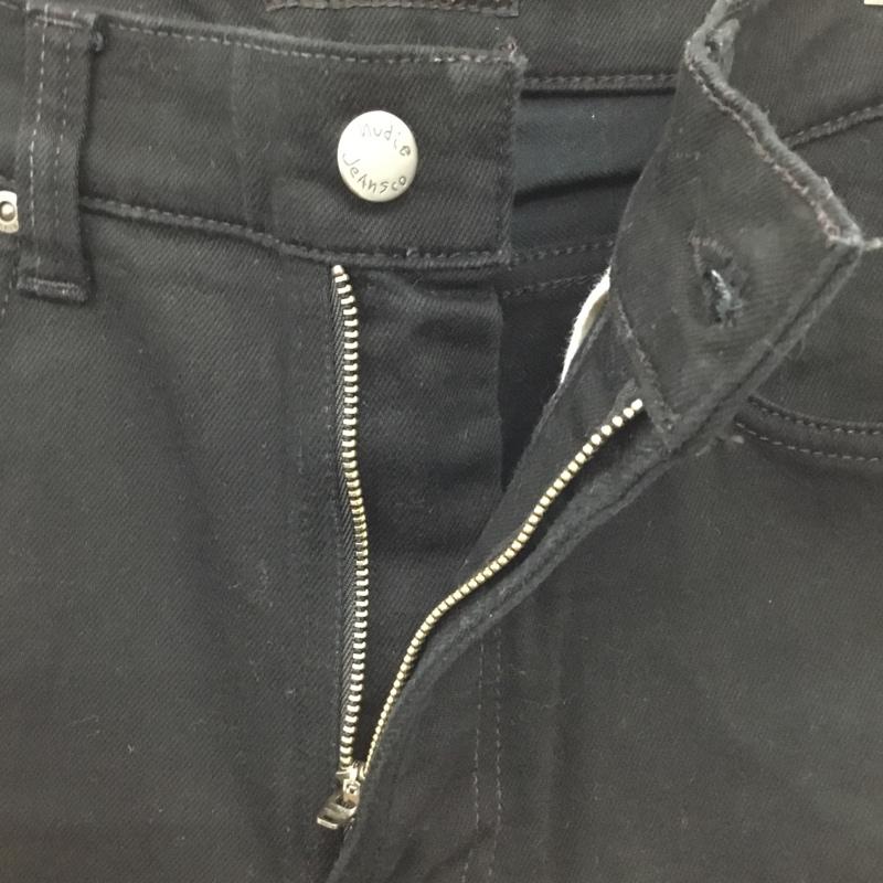 ヌーディージーンズ Nudie Jeans パンツ デニム、ジーンズ 1009413 デニムパンツ ブラックデニム カジュアルパンツ 31インチ 無地 黒 / ブラック /  メンズ USED 古着 中古 10110008