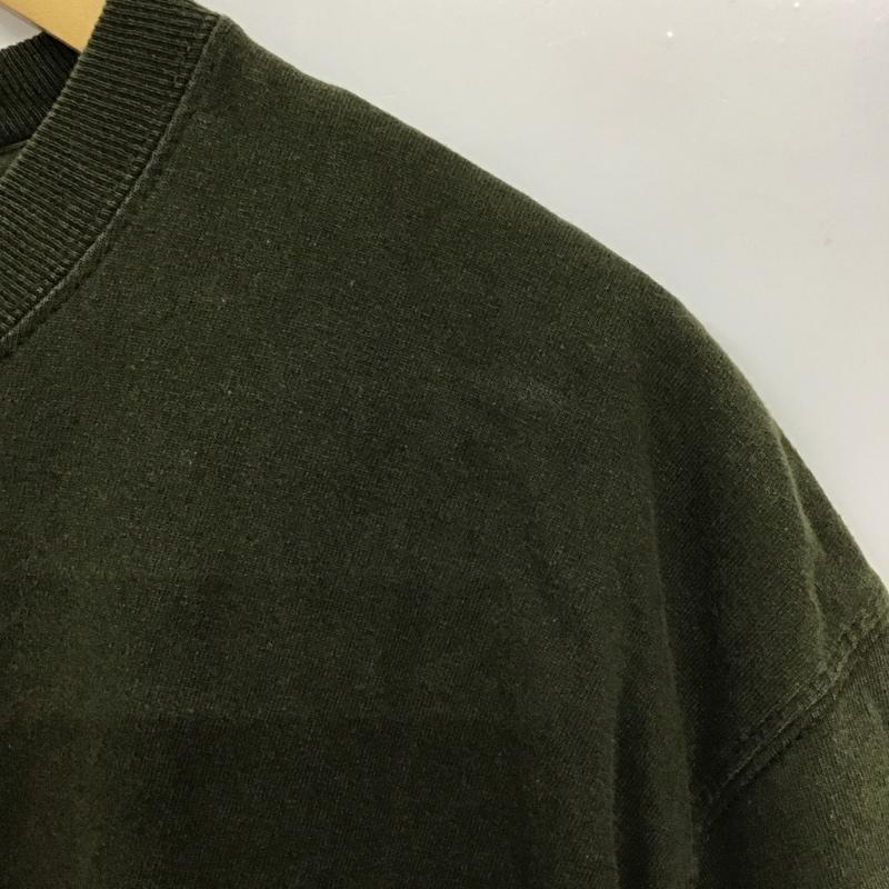 カーハート Carhartt Tシャツ 半袖 半袖カットソー プリントTシャツ クルーネックカットソー L 無地 カーキ / カーキ /  メンズ USED 古着 中古 10128662