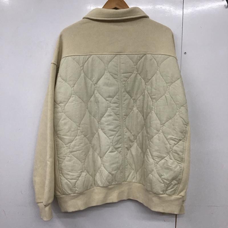 ジャバ Java ジャケット、上着 ジャンパー、ブルゾン JV1050115 キルティング×裏起毛切替ブルゾン XL 無地 オフホワイト / オフホワイト /  レディース USED 古着 中古 10140669