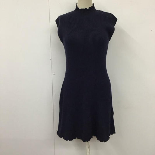 ダズリン dazzlin ワンピース ミニスカート FREE 無地 紺 / ネイビー /  レディース USED 古着 中古 10121480