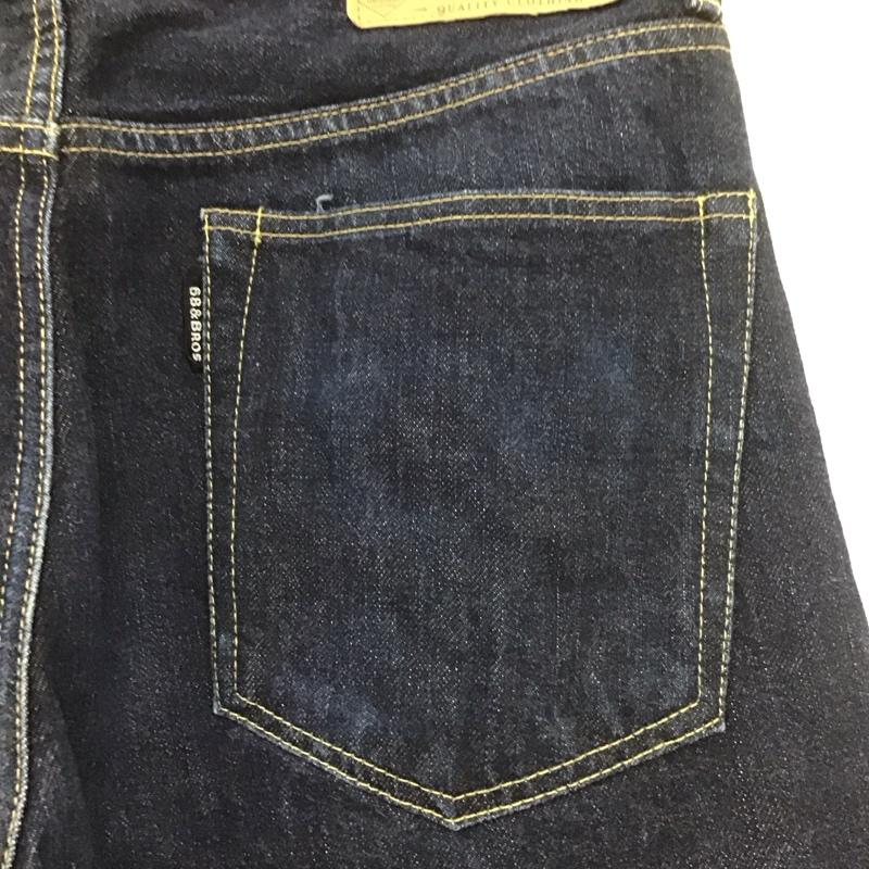 シックスティエイトアンドブラザーズ 68&brothers パンツ デニム、ジーンズ デニムパンツ ストレートパンツ ワイドパンツ カジュアルパンツ M 無地 インディゴ / インディゴ /  メンズ USED 古着 中古 10109303
