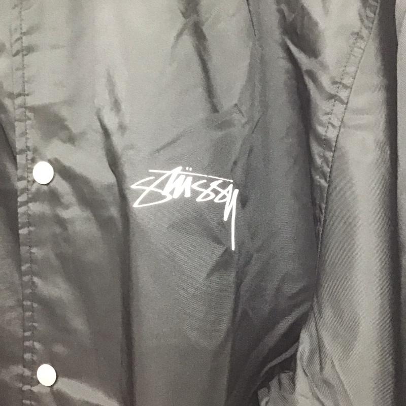 ステューシー STUSSY ジャケット、上着 ジャケット、ブレザー ナイロンジャケット カジュアルジャケット アウター カラージャケット 90s 00s XL ロゴ、文字 黒 / ブラック /  メンズ USED 古着 中古 10138591