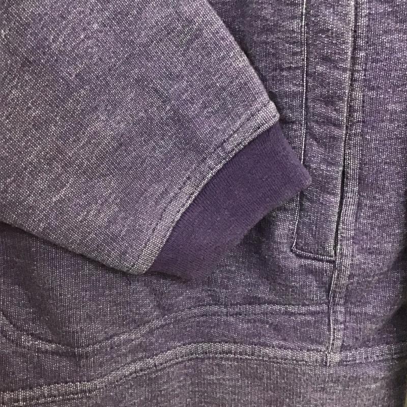 チャムス CHUMS カーディガン 長袖 スウェットカーディガン 長袖カーディガン フロントボタン XL 無地 紫 / パープル /  メンズ USED 古着 中古 10141915