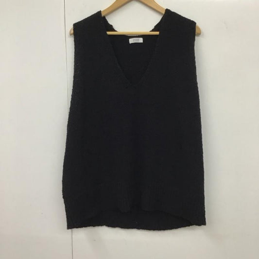 ローリーズファーム LOWRYS FARM ベスト ベスト FREE 無地 黒 / ブラック /  レディース USED 古着 中古 10131809