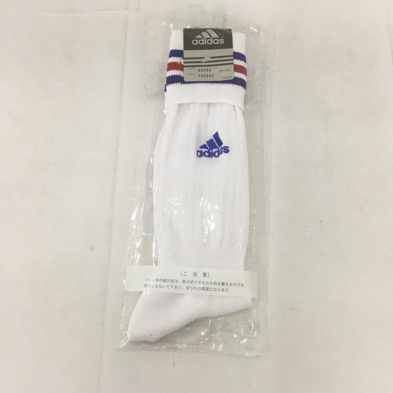 アディダス adidas ファッション小物 ファッション小物 R0082 3ストライプ ゲームソックス サッカー キッズ 19cm 20cm 21cm ロゴ、文字 白 / ホワイト / X 青 / ブルー / X 赤 / レッド /  ボーイズ USED 古着 中古 10132144