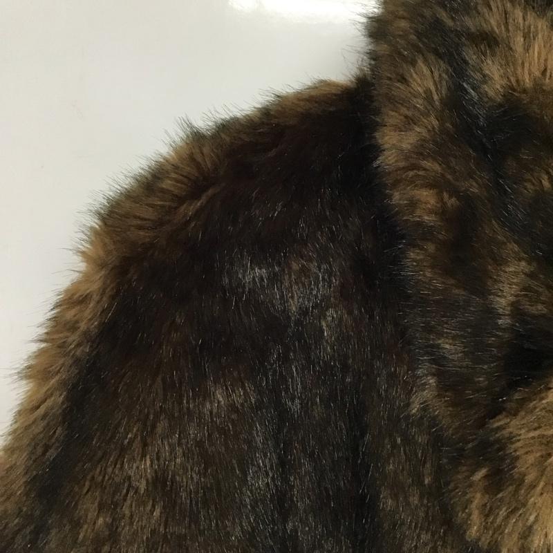 ジーナシス JEANASIS コート コート一般 JS071190SL フェイクファージャケット イミテーションミンクブルゾン FREE 無地 ダークブラウン / ダークブラウン /  レディース USED 古着 中古 10142518