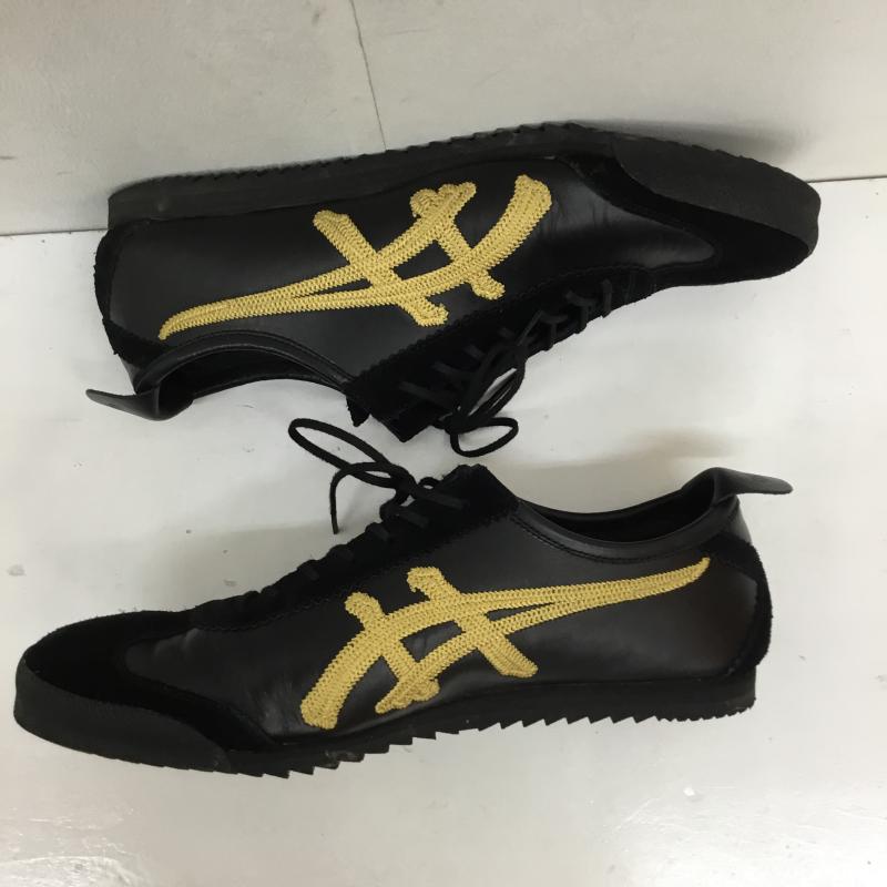 オニツカタイガー ONITSUKA TIGER スニーカー スニーカー 1181A605-001 Mexico 66 Deluxe Black/Gold 26.0cm ロゴ、文字 黒 / ブラック /  メンズ USED 古着 中古 10133948