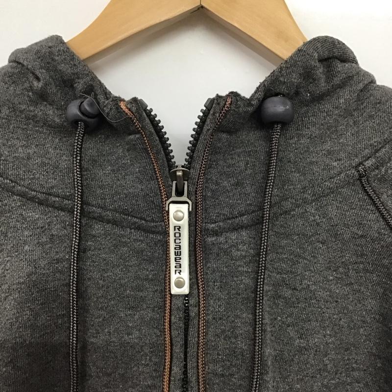 ロカウェア ROCAWEAR パーカー 長袖 長袖パーカー プルオーバーパーカー スウェット XL ロゴ、文字 灰 / グレー /  メンズ USED 古着 中古 10143538