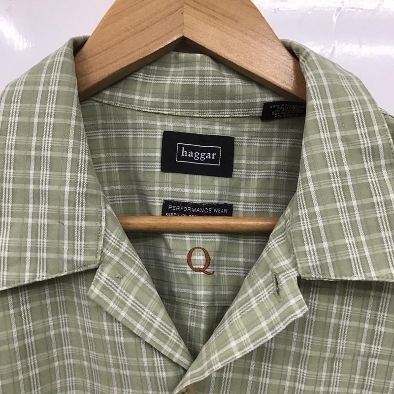 古着 USED シャツ、ブラウス 半袖 半袖シャツ チェックシャツ 古着 XL チェック 緑 / グリーン /  メンズ USED 古着 中古 10128723