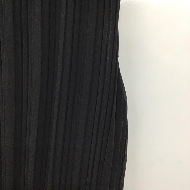 セオリーリュクス theory luxe ワンピース ひざ丈スカート 40 無地 黒 / ブラック /  レディース USED 古着 中古 10129284