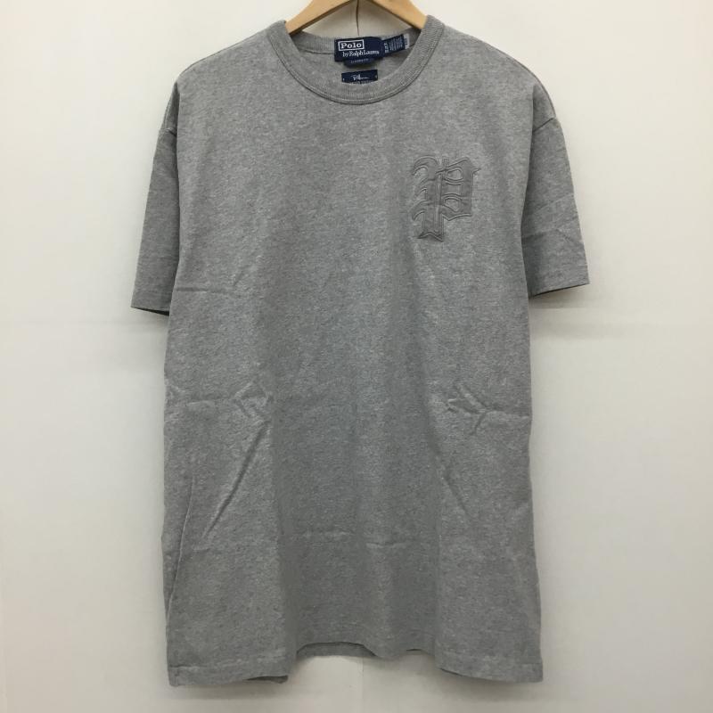 ポロラルフローレン POLO RALPH LAUREN Tシャツ 半袖 Ron Herman ロンハーマン　別注 XL ロゴ、文字 X ワンポイント 灰 / グレー /  メンズ USED 古着 中古 10141536