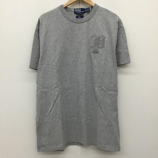 ポロラルフローレン POLO RALPH LAUREN Tシャツ 半袖 Ron Herman ロンハーマン　別注 XL ロゴ、文字 X ワンポイント 灰 / グレー /  メンズ USED 古着 中古 10141536