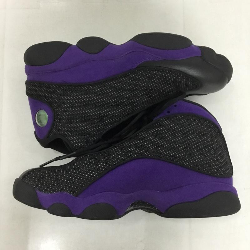 ナイキ NIKE スニーカー スニーカー DJ5982-015 AIR JORDAN 13 RETRO 27cm 27.0cm ワンポイント 黒 / ブラック / X 紫 / パープル /  メンズ USED 古着 中古 10142830
