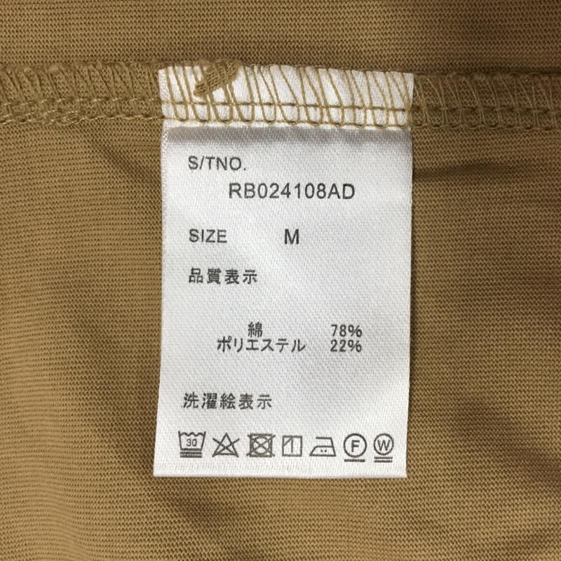 レイジブルー RAGEBLUE Tシャツ 半袖 RB024108AD モックネック M 無地 ベージュ / ベージュ /  メンズ USED 古着 中古 10117782
