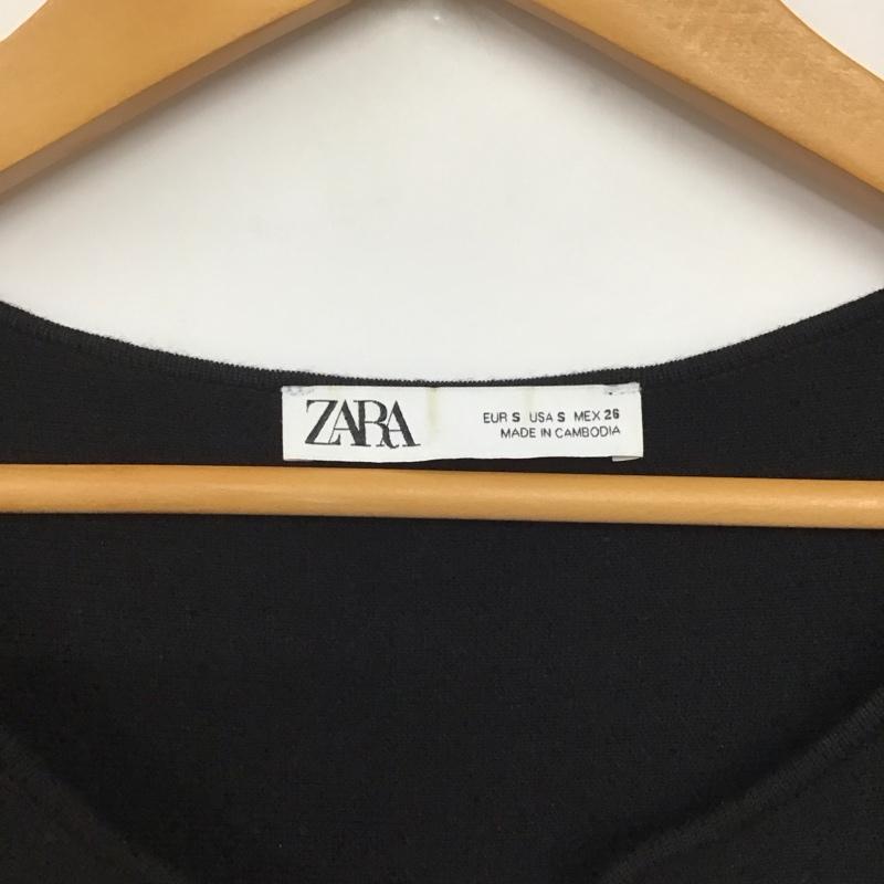 ザラ ZARA ジャケット、上着 ジャケット、ブレザー 長袖ニットジャケット アウター カーディガン S 無地 黒 / ブラック /  レディース USED 古着 中古 10142502